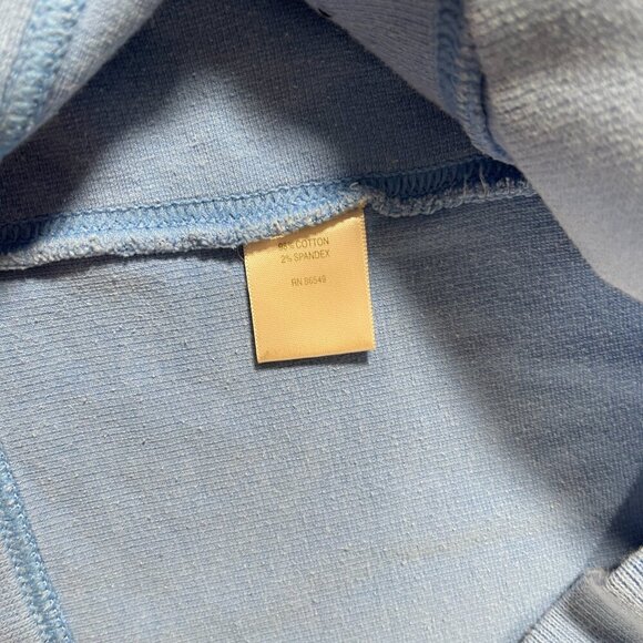 Tommy Bahama Quarter Zip Pullover Sweatshirt in Baby Blue - Size Small (4/6) - Picture 8 of 12